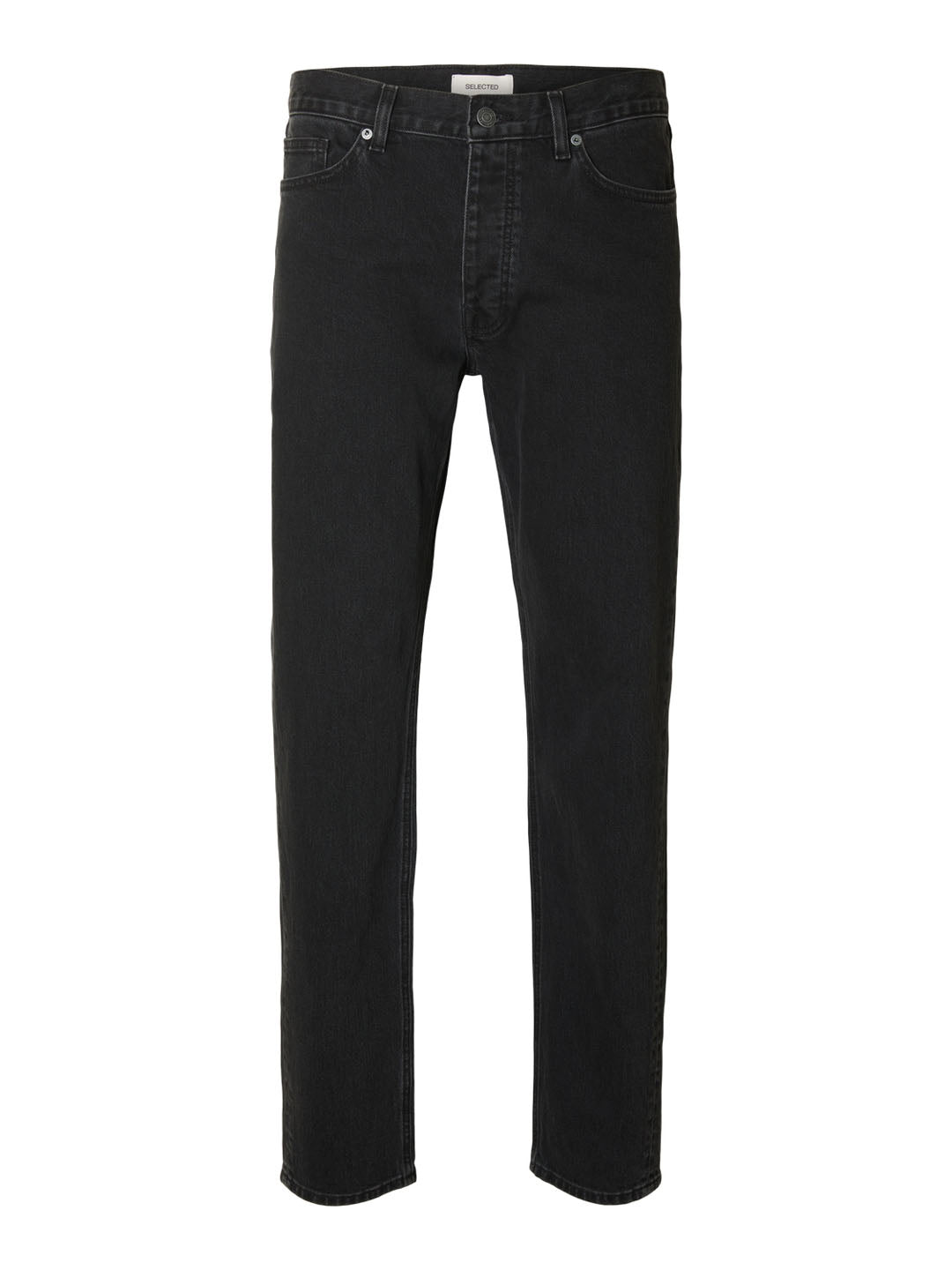 Black Organic Cotton Slim Fit Jeans