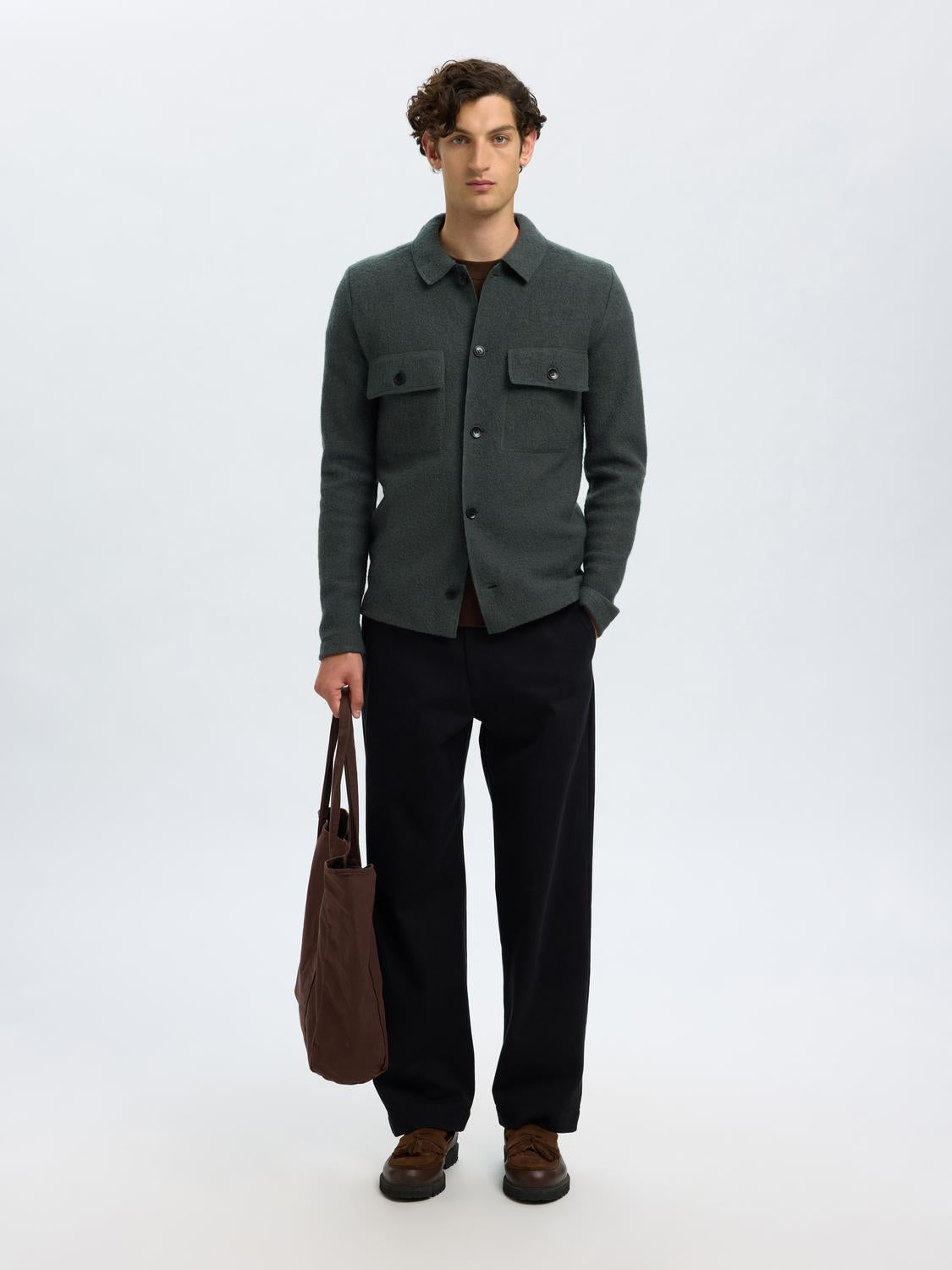 Knitted Workwear Cardigan