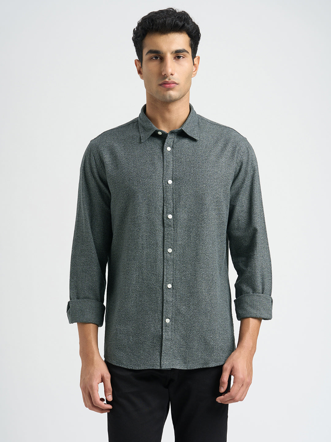 Organic Cotton Brushed Regular Fit Shirt