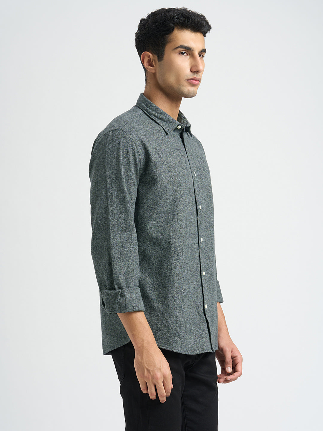 Organic Cotton Brushed Regular Fit Shirt