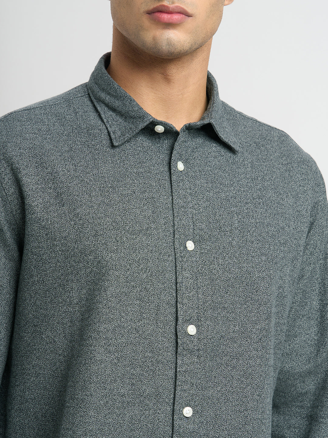 Organic Cotton Brushed Regular Fit Shirt
