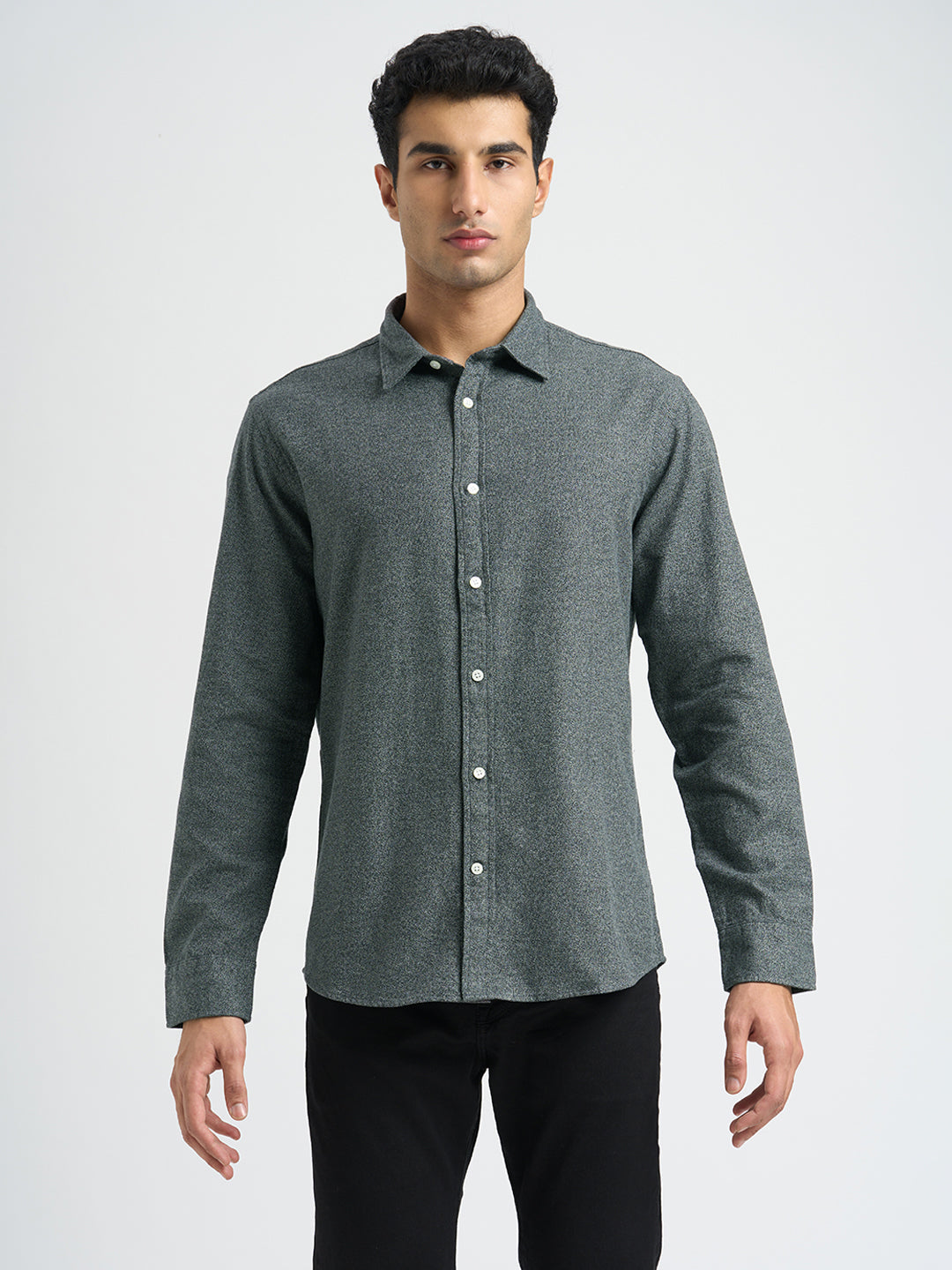 Organic Cotton Brushed Regular Fit Shirt