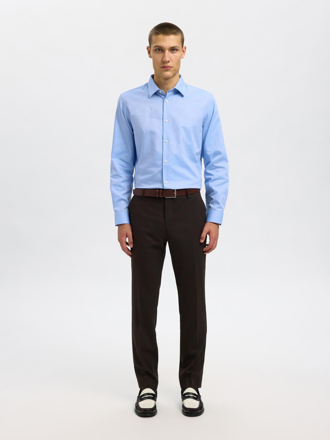 Light Blue Slim Fit Formal Shirt
