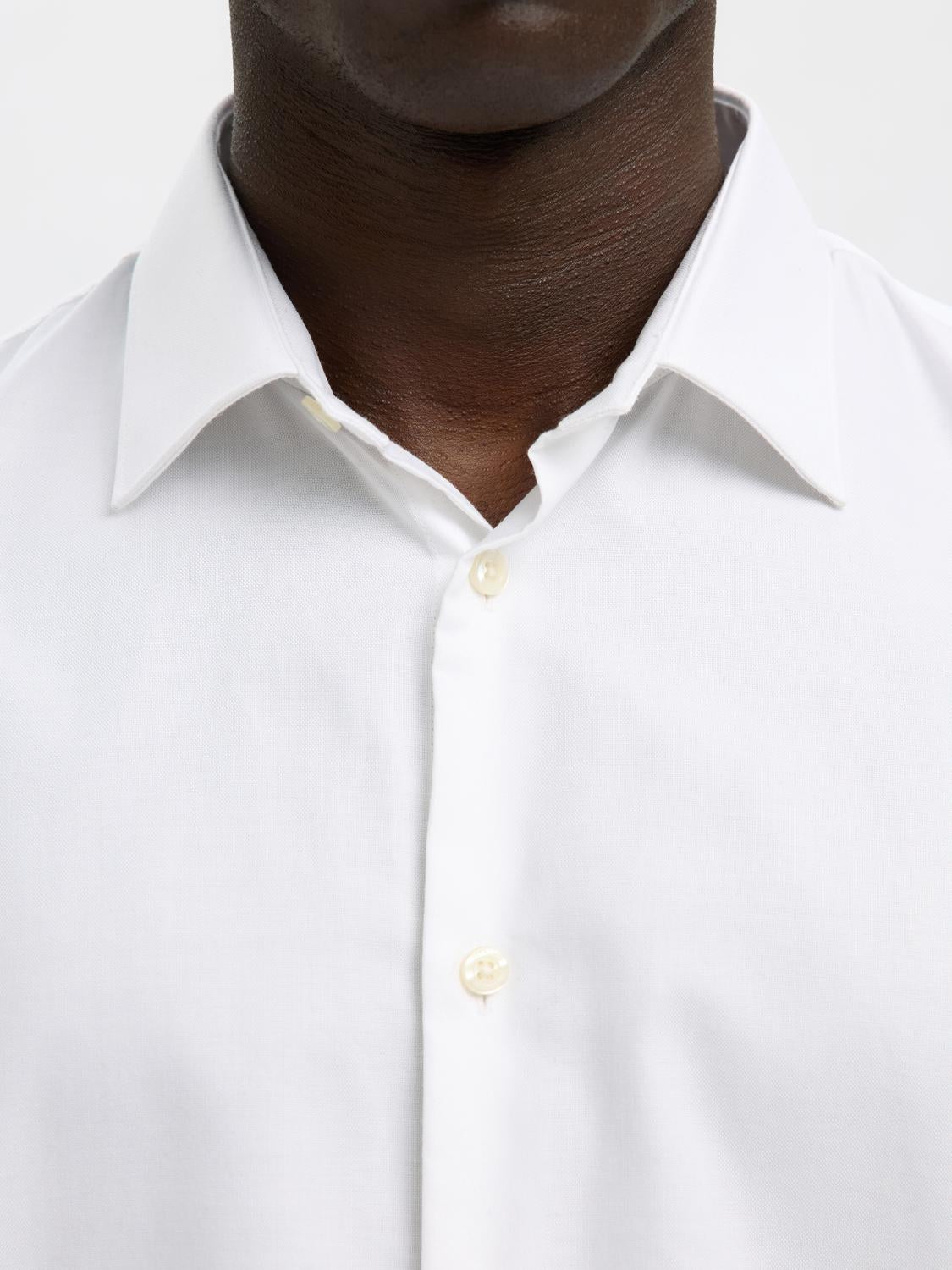 White Slim Fit Formal Shirt