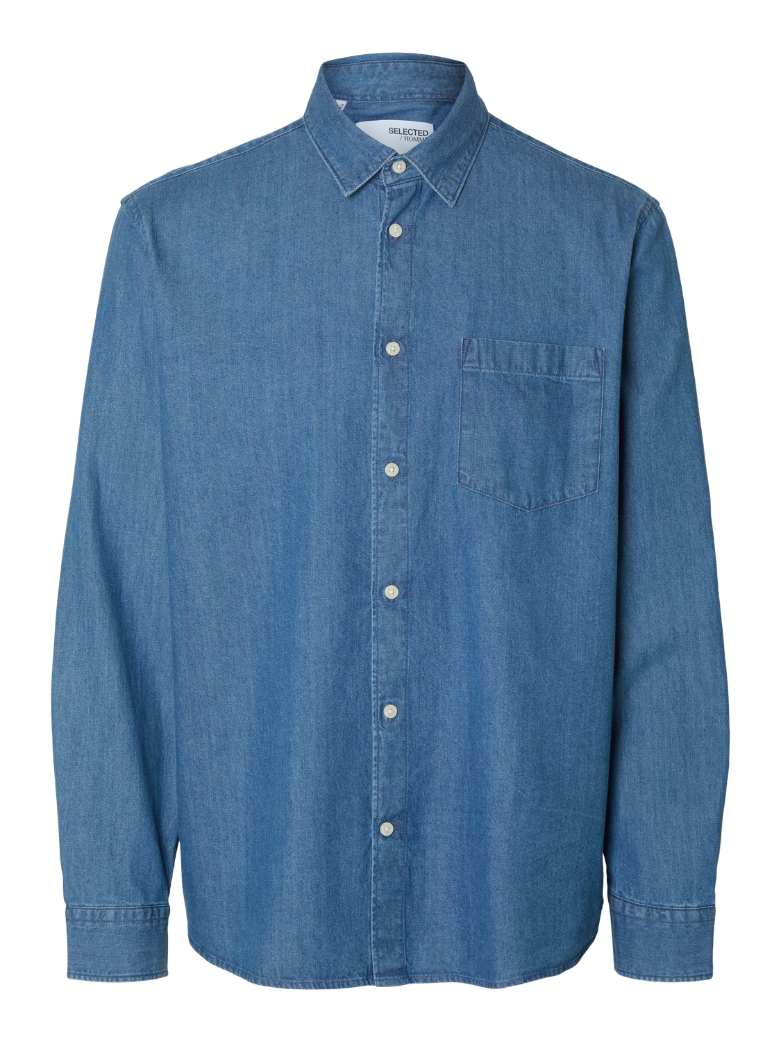 Blue Regular Fit Denim Shirt