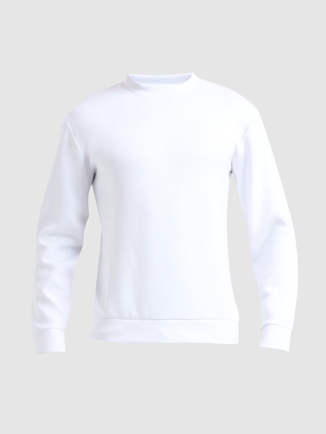 Crew Neck Sweatshirt - White