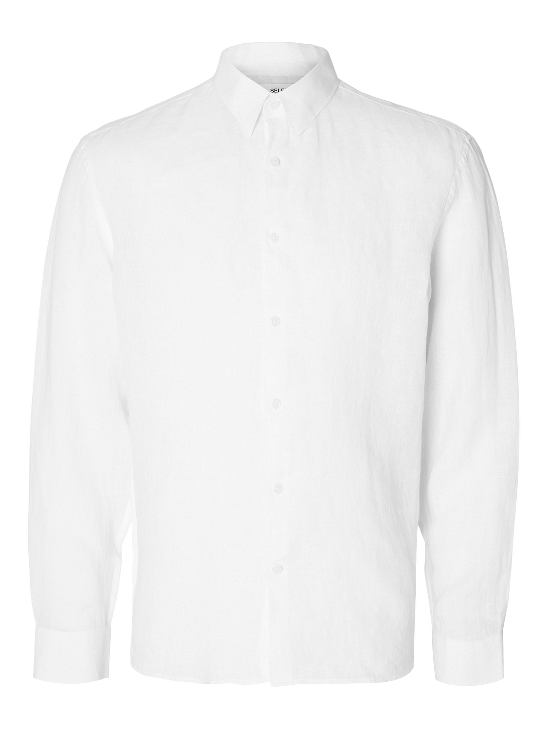 White Linen Full Sleeves Shirt