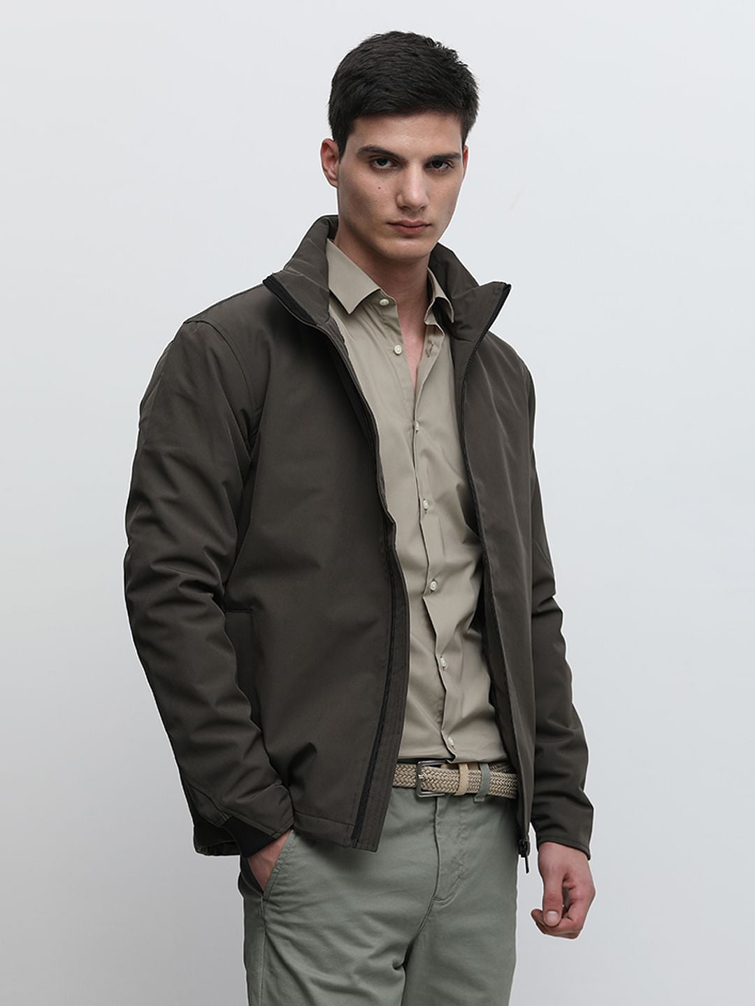 Brown Formal Full Sleeves Shirt