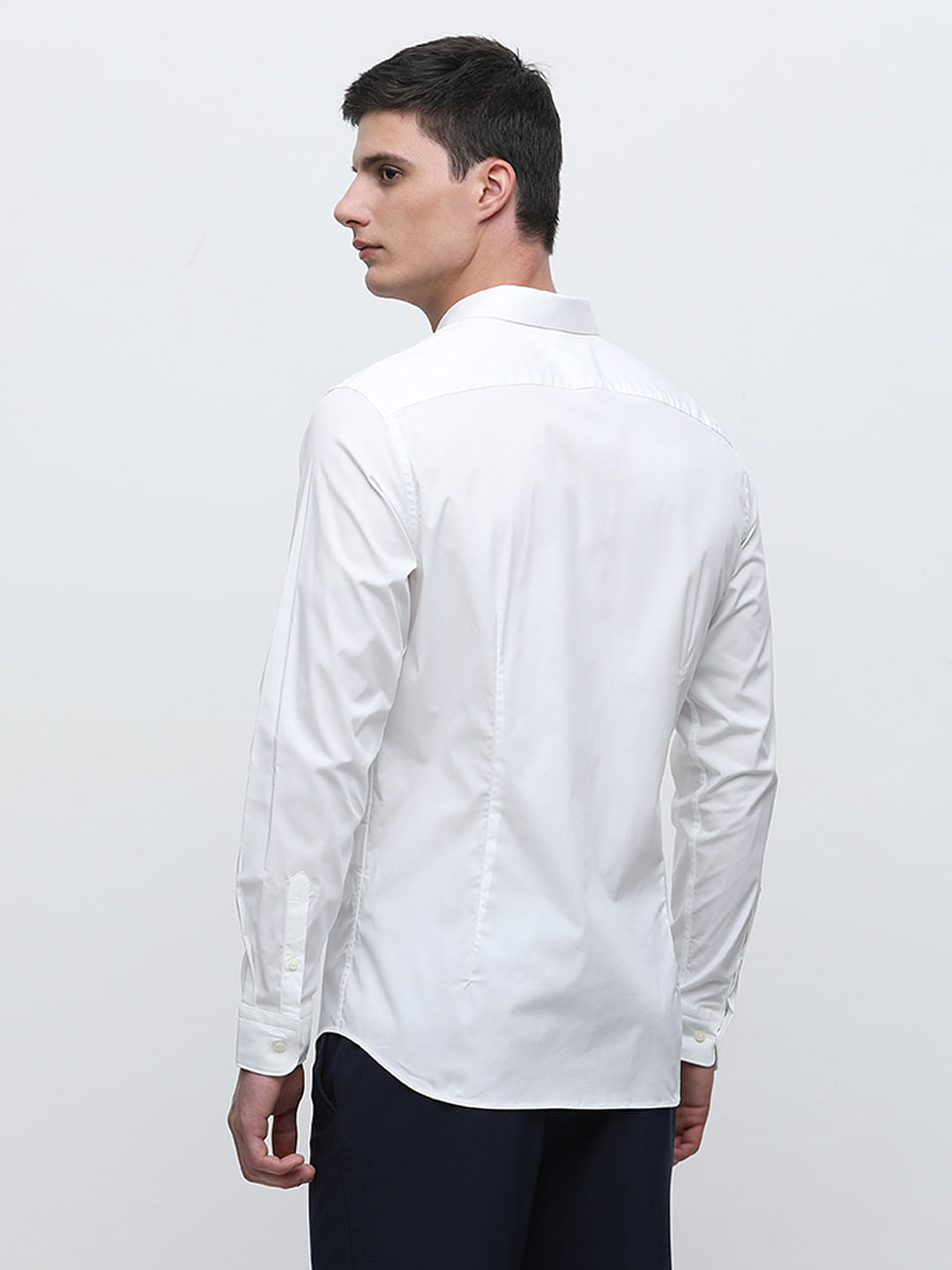 White Formal Full Sleeves Shirt