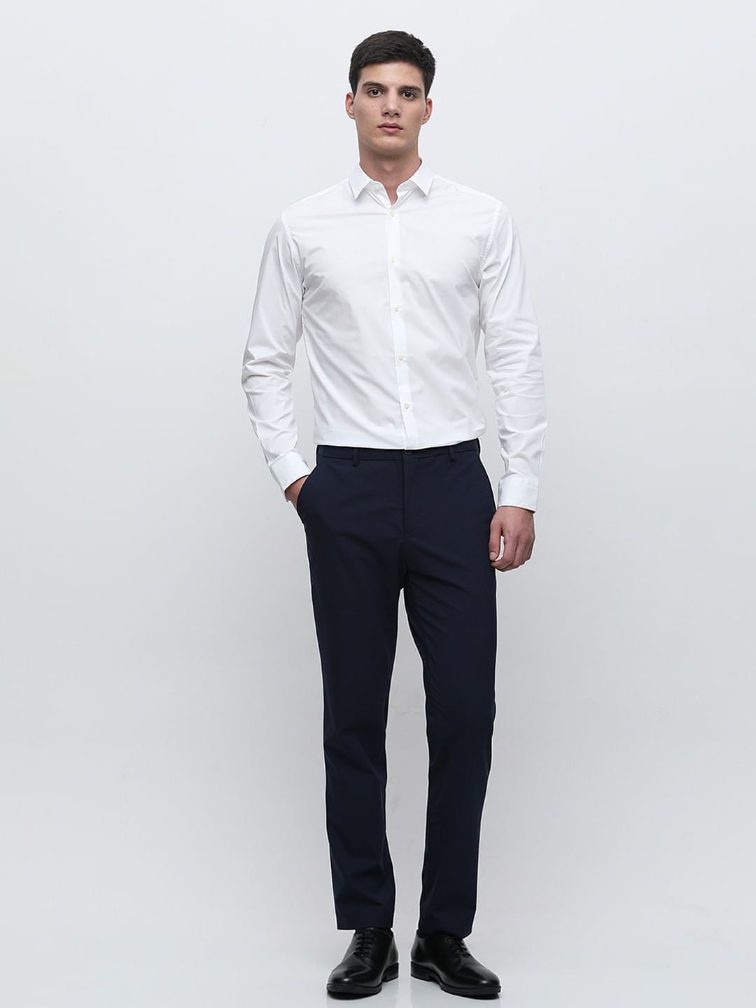 White Formal Full Sleeves Shirt