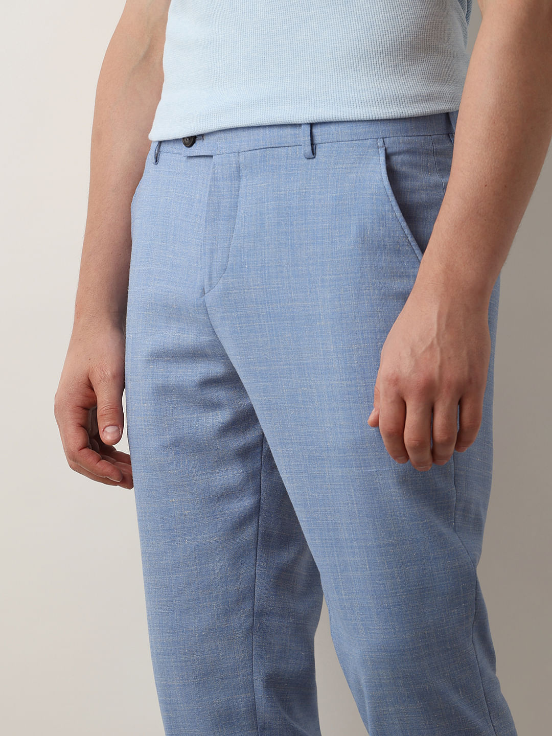 Light Blue Suit-Set Trousers
