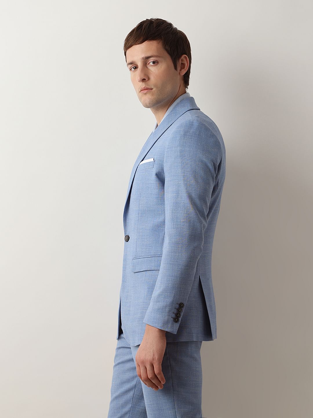 Light Blue Suit-Set Blazer