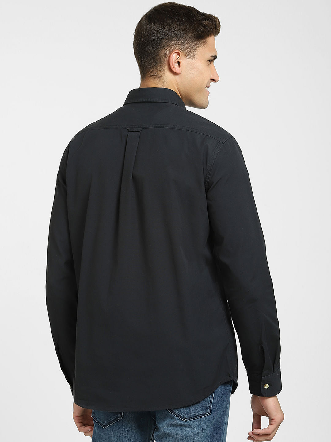 Black Organic Cotton Overshirt