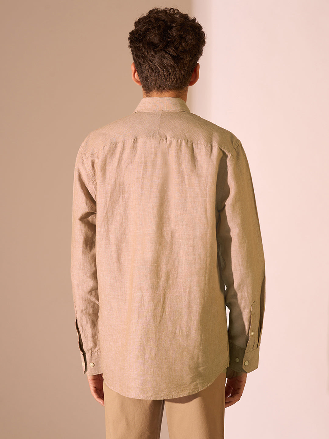 Linen Blend Regular Fit Shirt