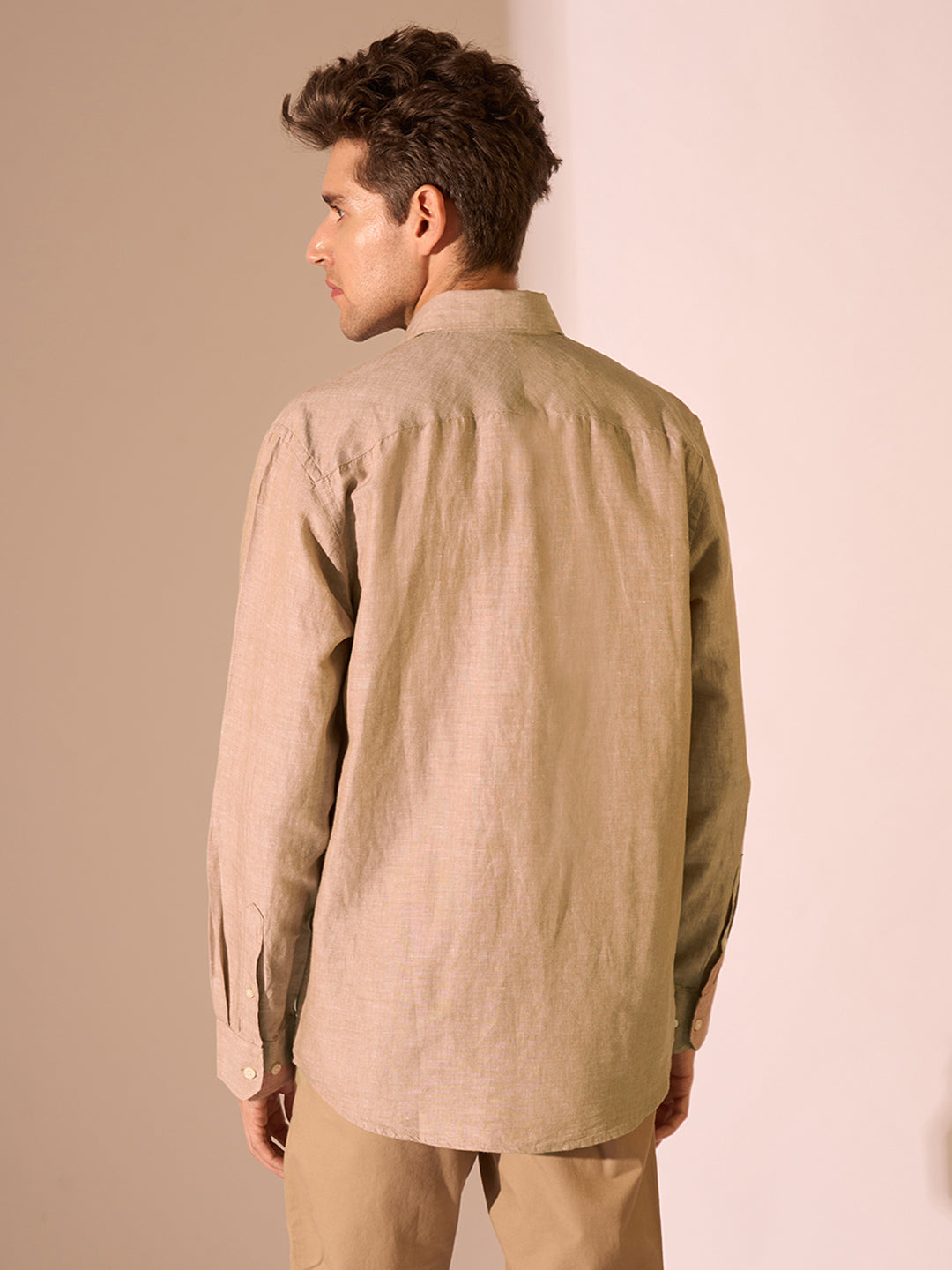 Linen Blend Regular Fit Shirt