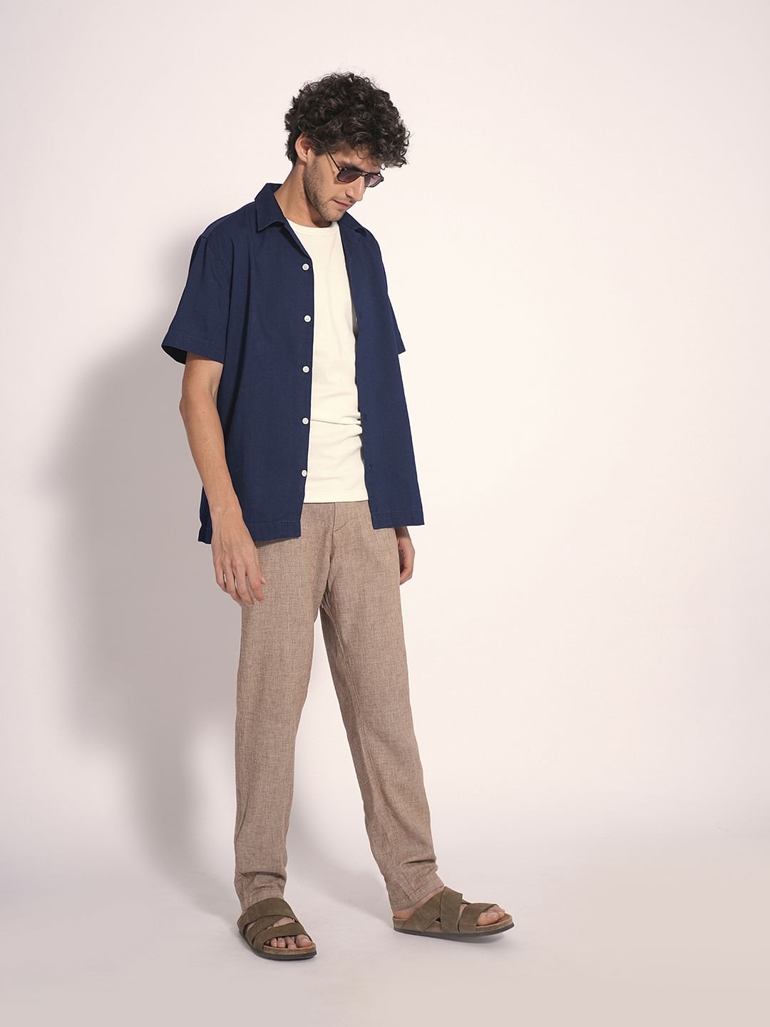 Dark Blue Organic Cotton Denim Shirt