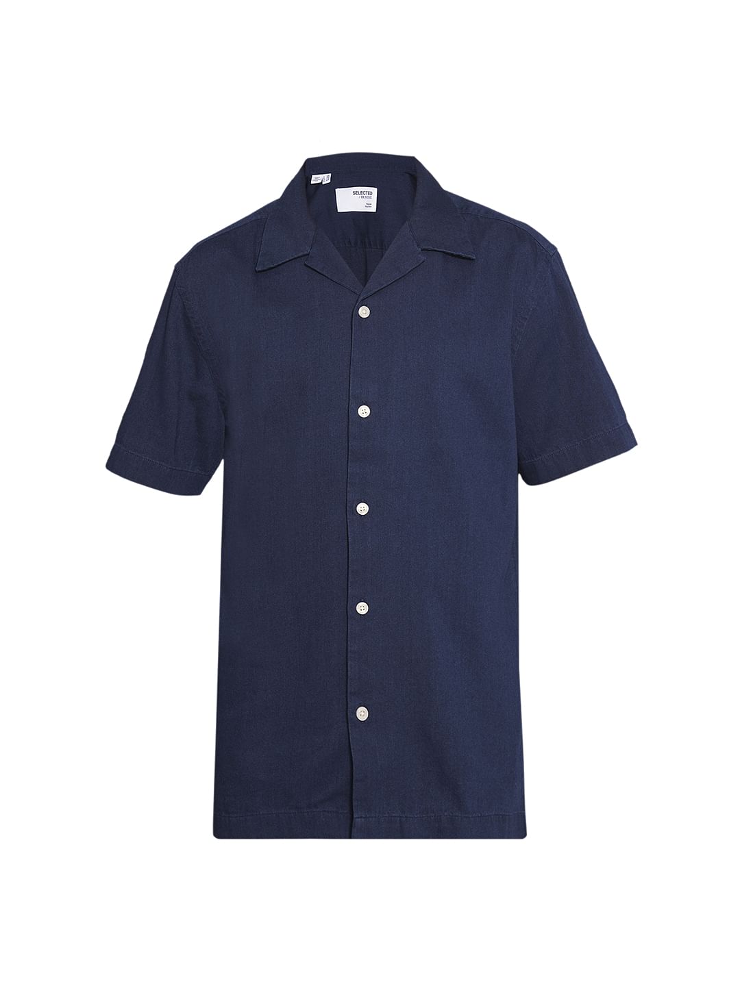 Dark Blue Organic Cotton Denim Shirt