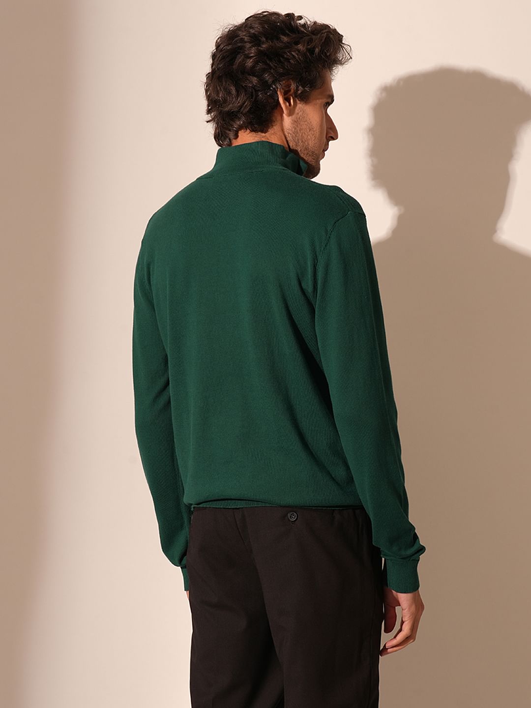 Green Half-Zip Pullover