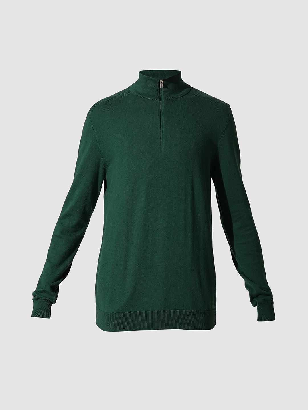 Green Half-Zip Pullover