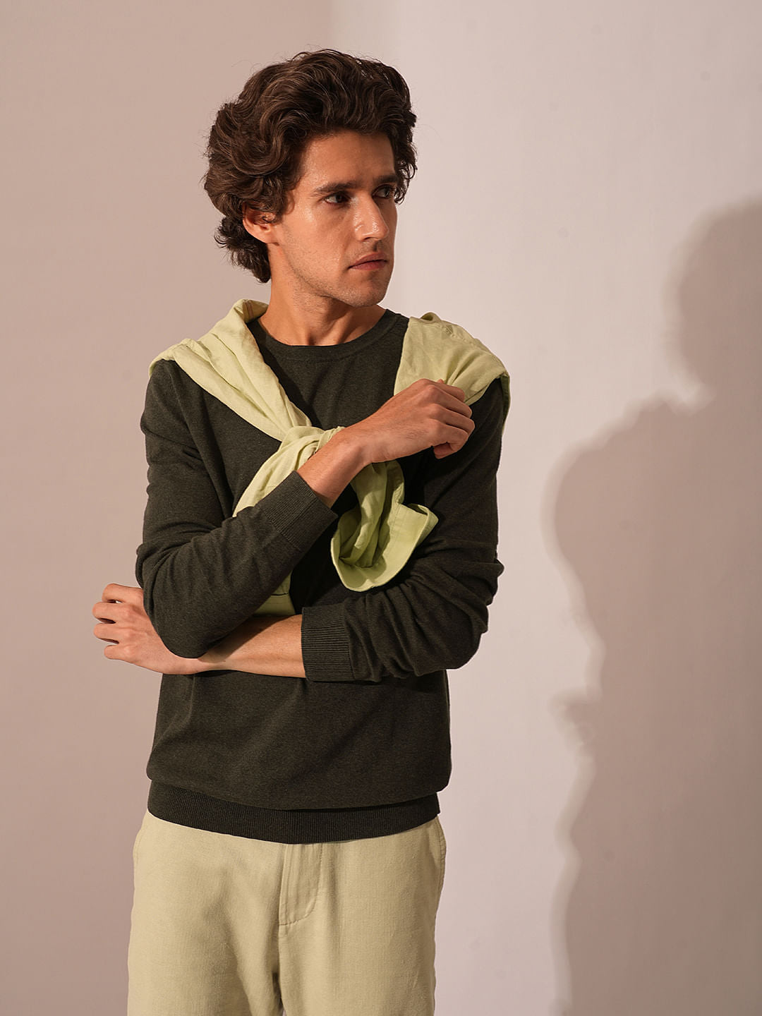 Dark Brown Knitted Pullover