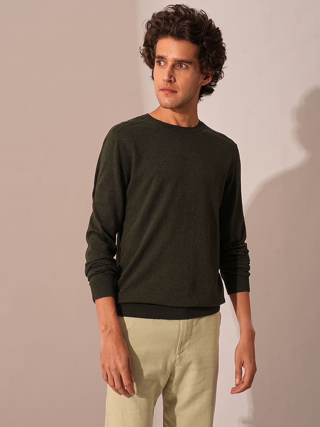Dark Brown Knitted Pullover