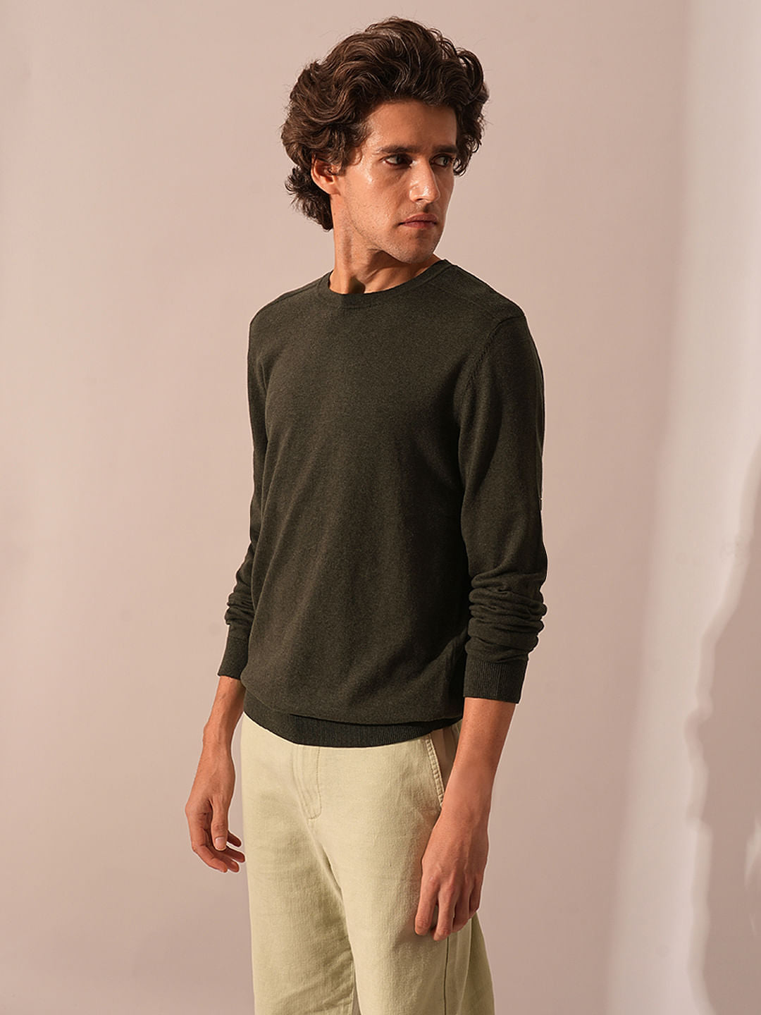 Dark Brown Knitted Pullover