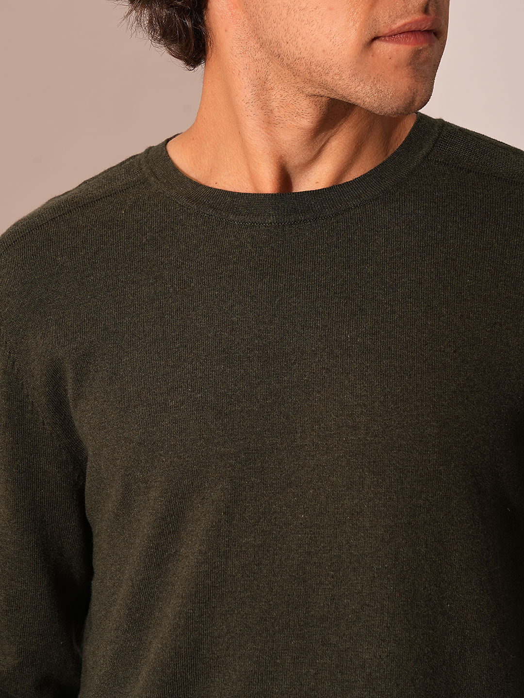 Dark Brown Knitted Pullover