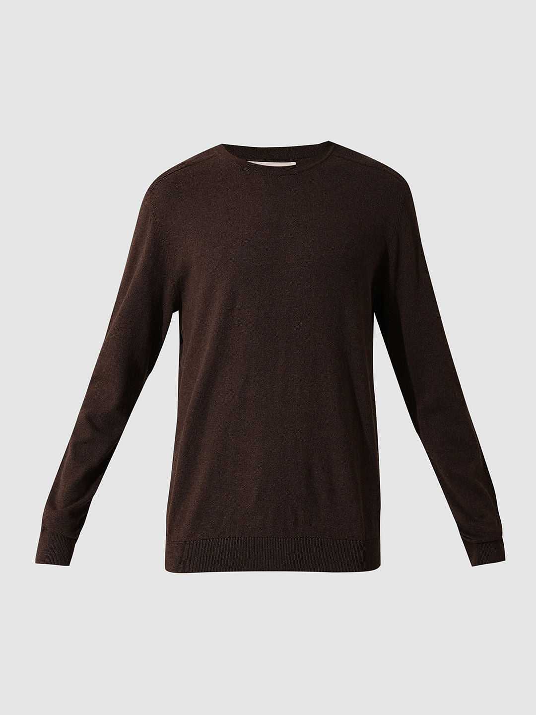 Dark Brown Knitted Pullover
