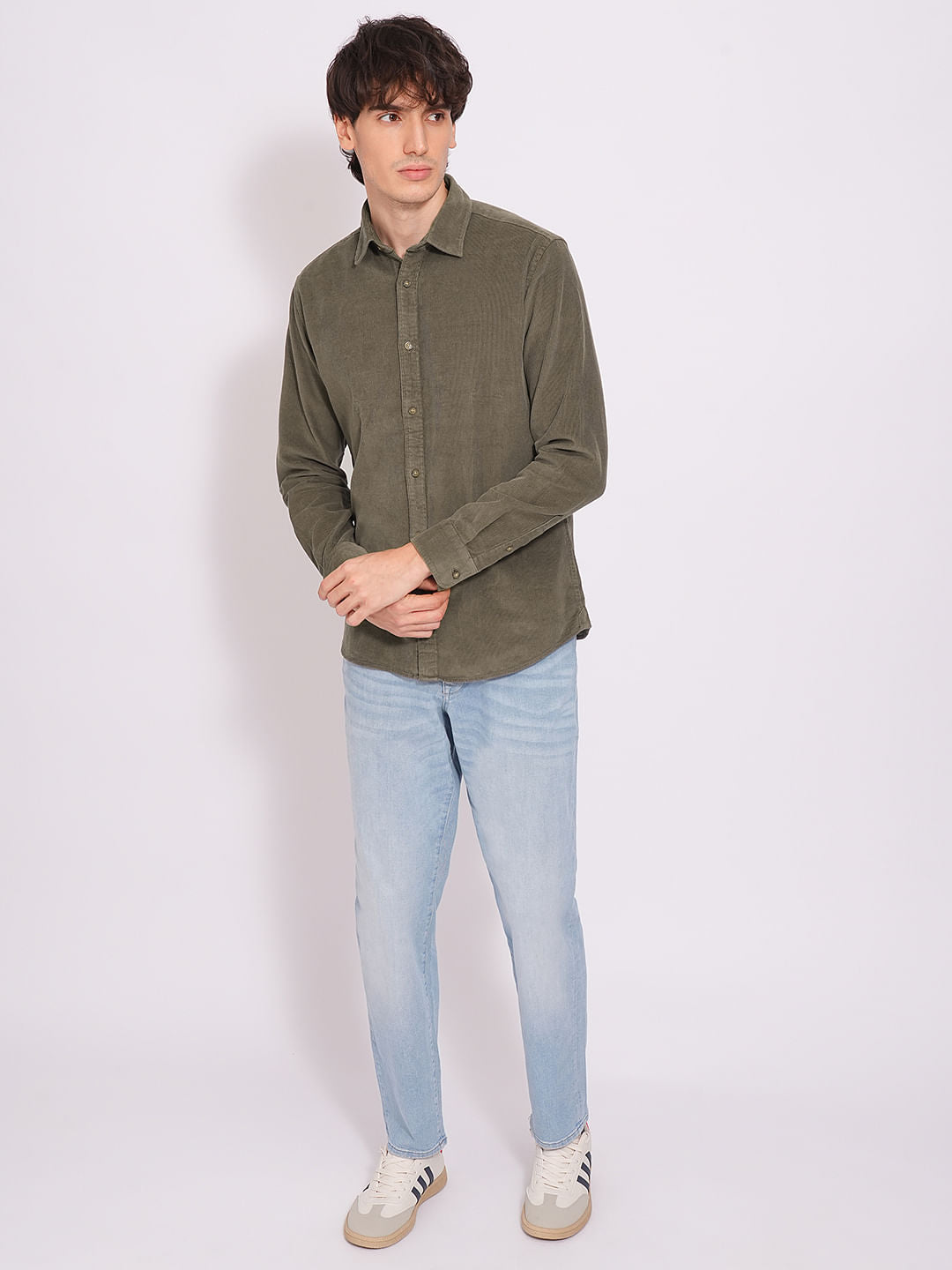 Green Corduroy Shirt