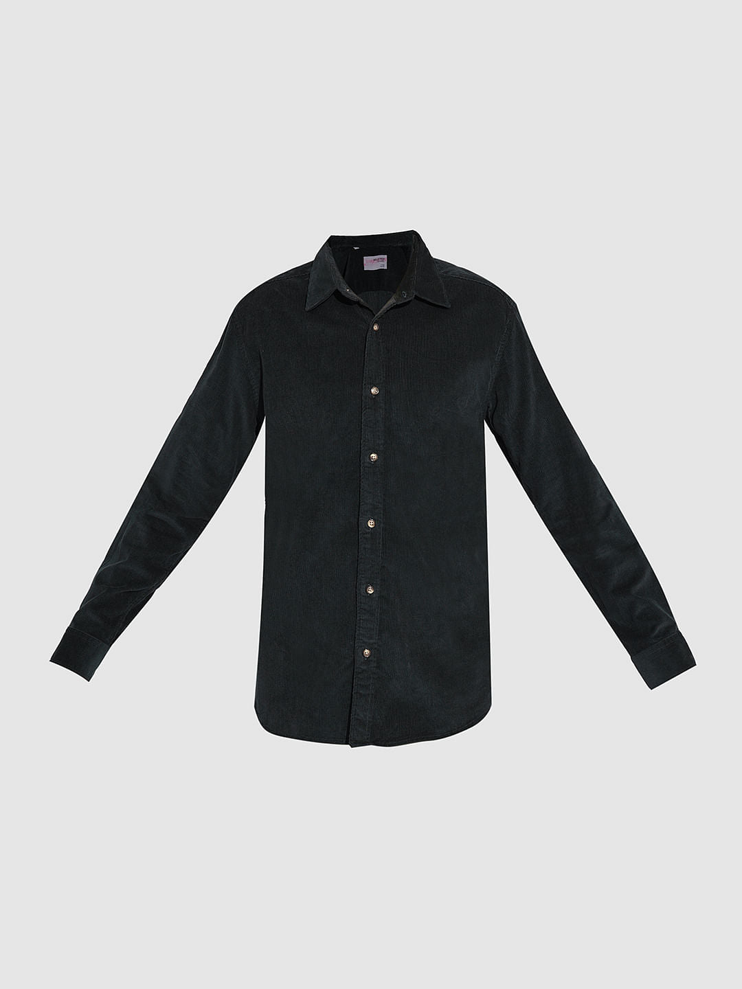 Green Corduroy Full Sleeves Shirt