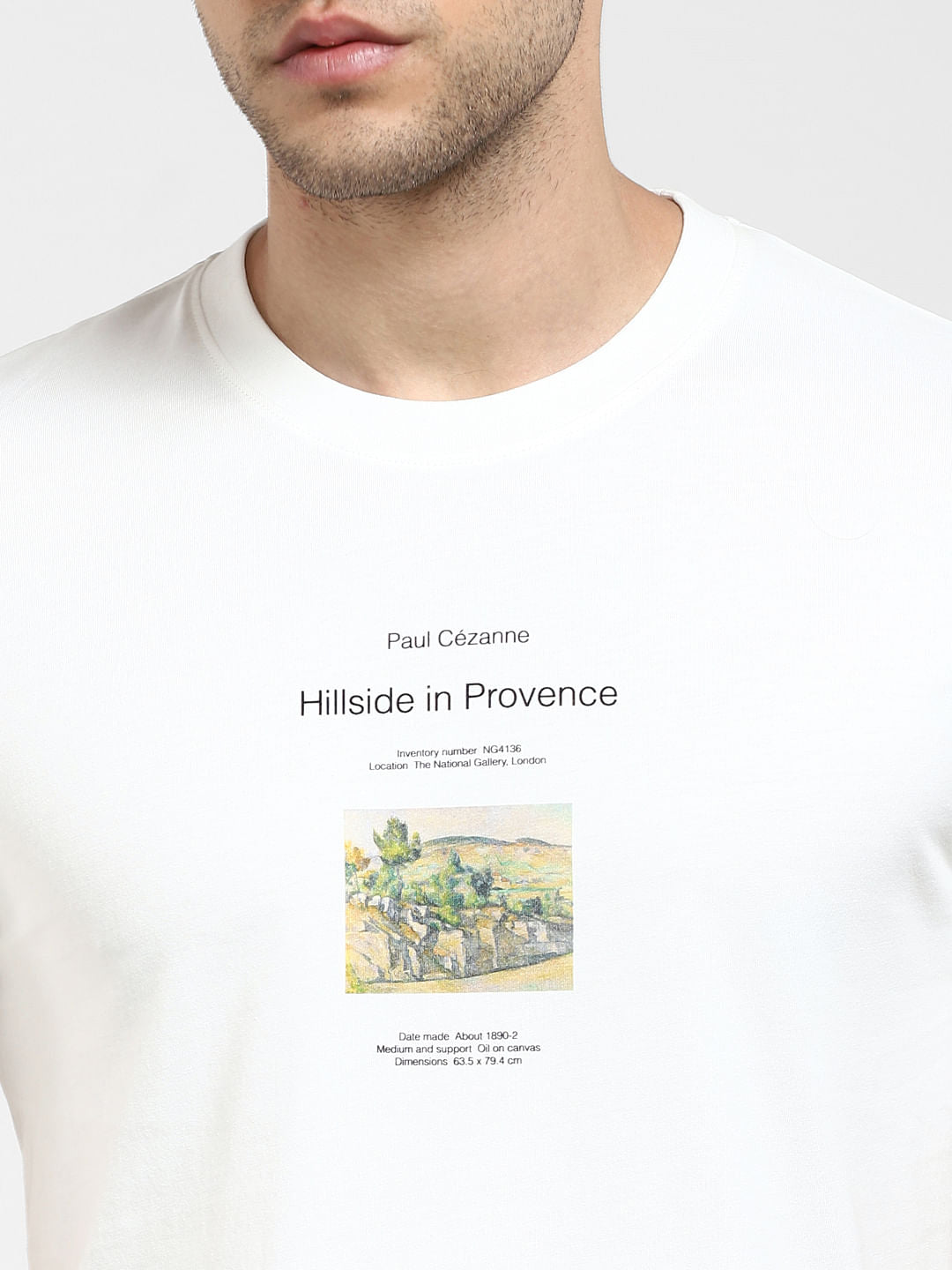 White Graphic Print Crew Neck T-Shirt