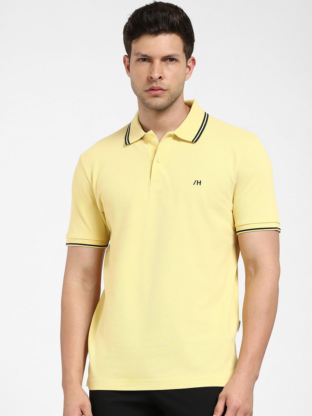 Yellow Organic Cotton Polo T-Shirt