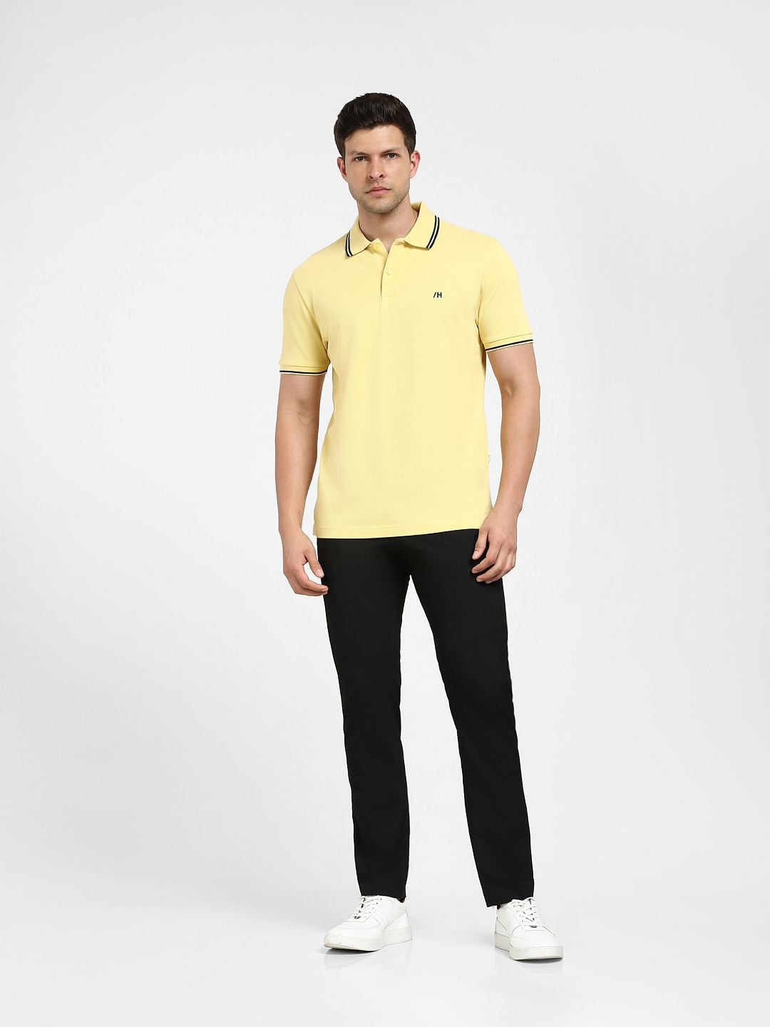 Yellow Organic Cotton Polo T-Shirt