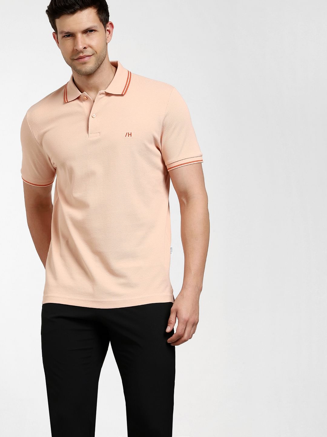Orange Organic Cotton Polo T-shirt