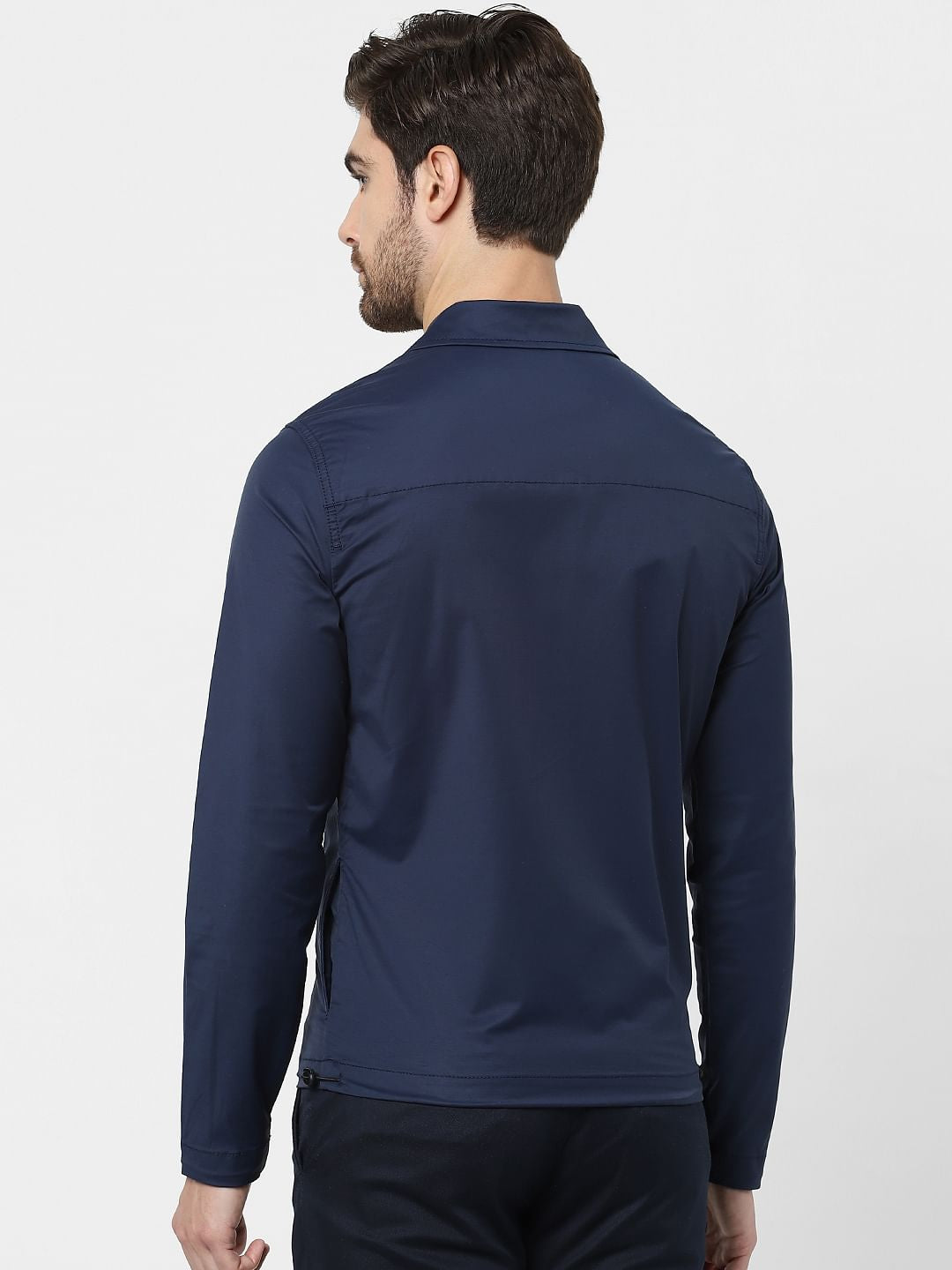 Navy Blue Casual Jacket