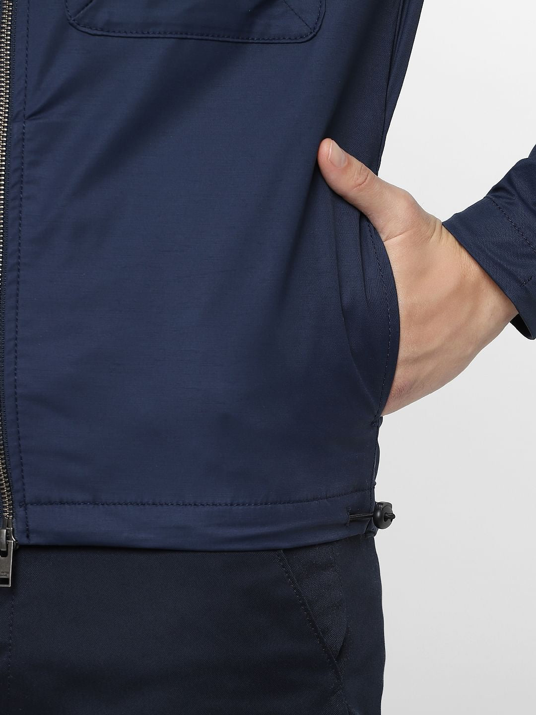 Navy Blue Casual Jacket