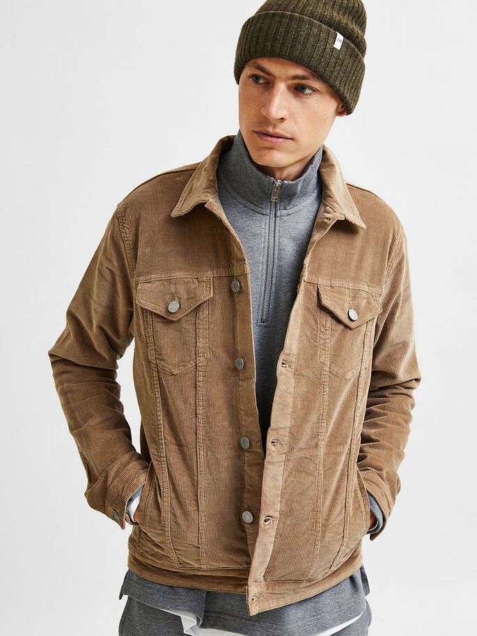 Beige Corduroy Jacket