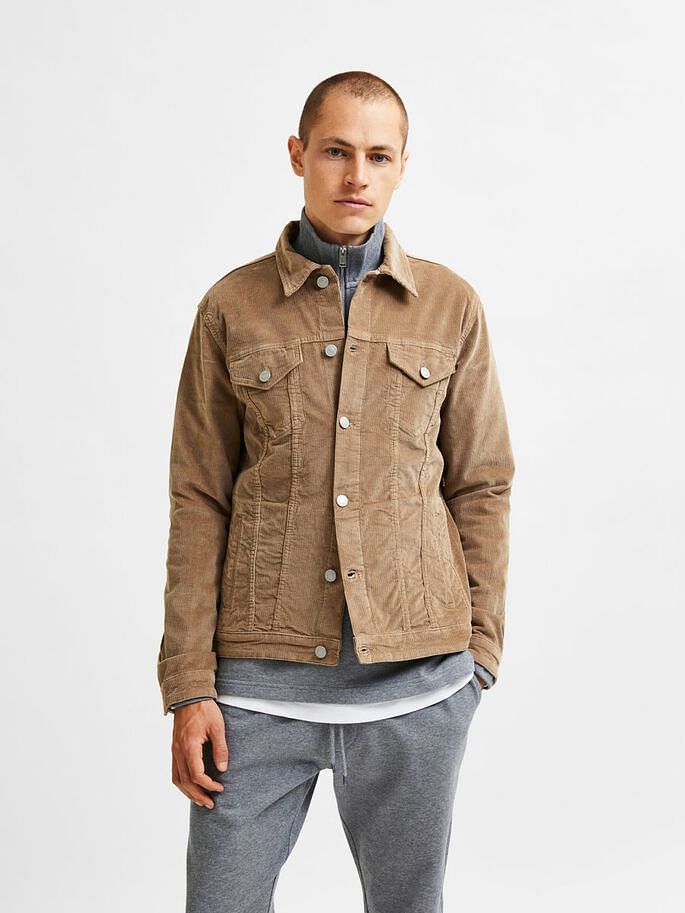 Beige Corduroy Jacket