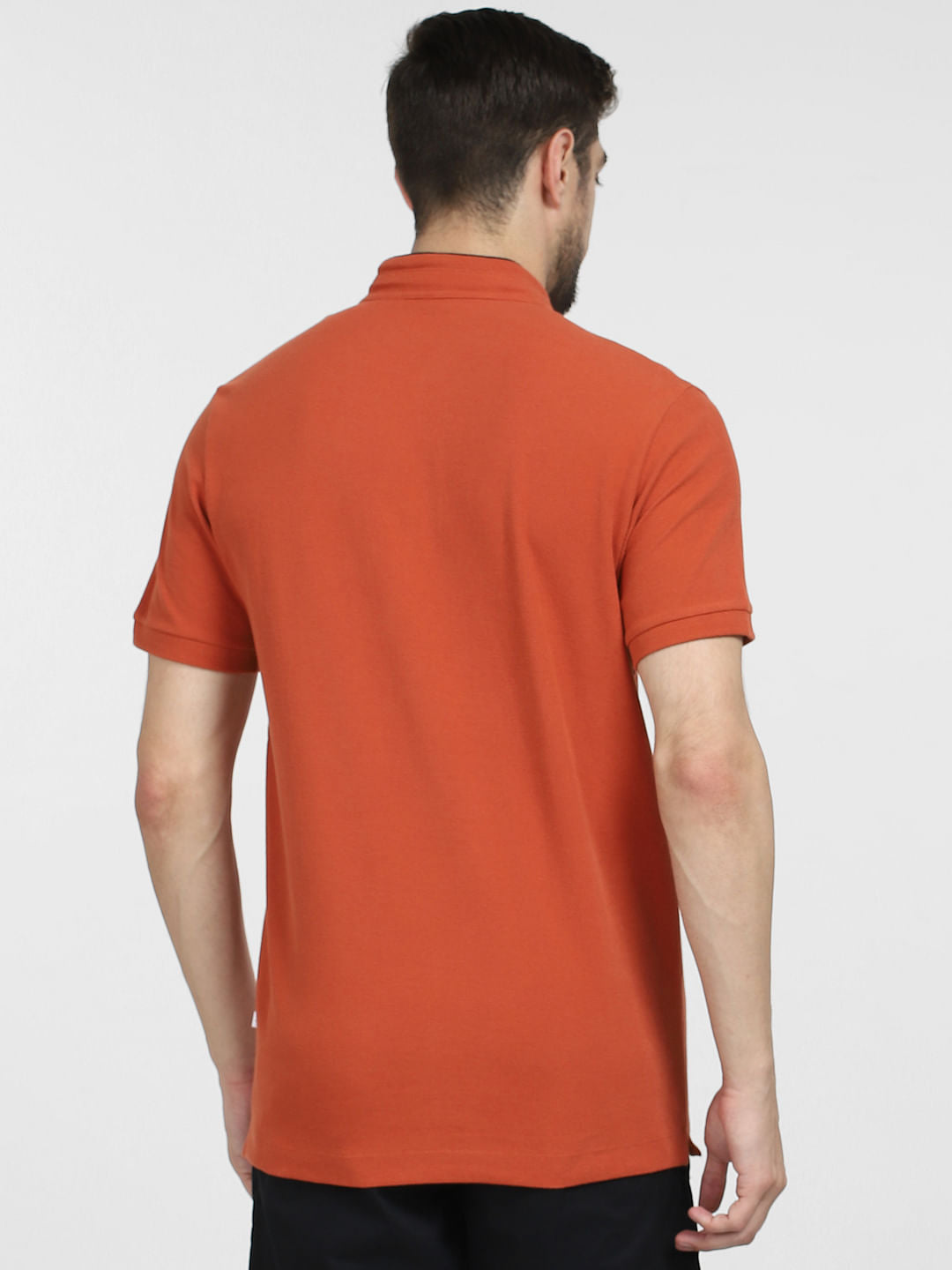 Brown Slim Fit Henley T-shirt
