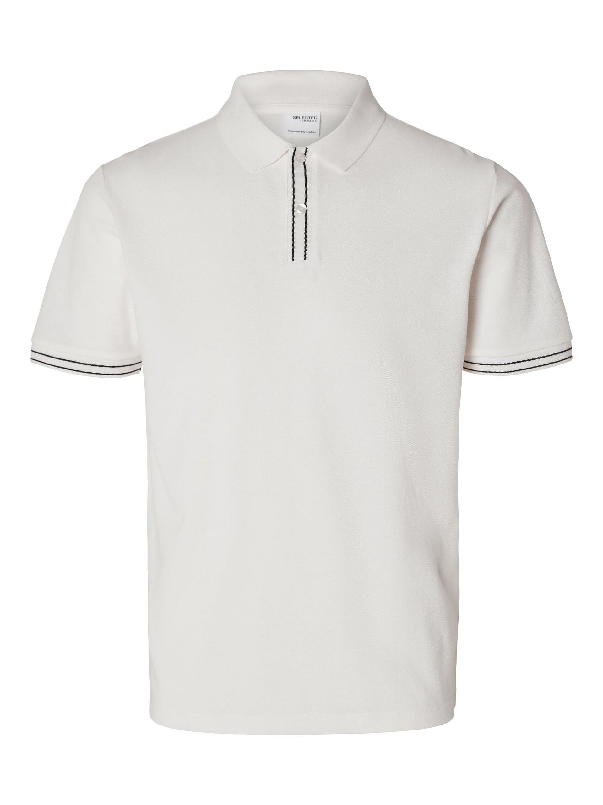 White Piqu Polo T-shirt