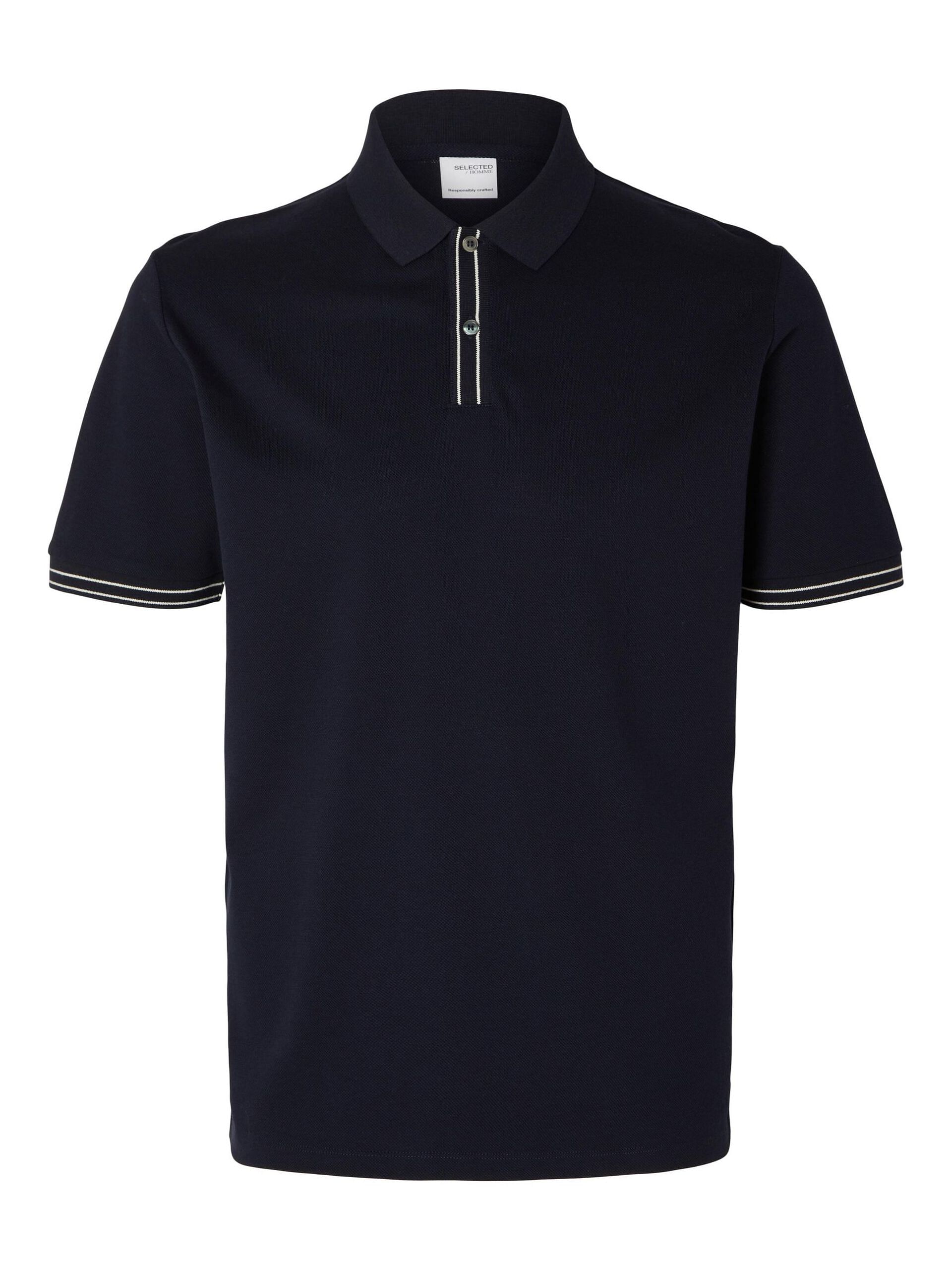 Dark Blue Piqu Polo T-shirt