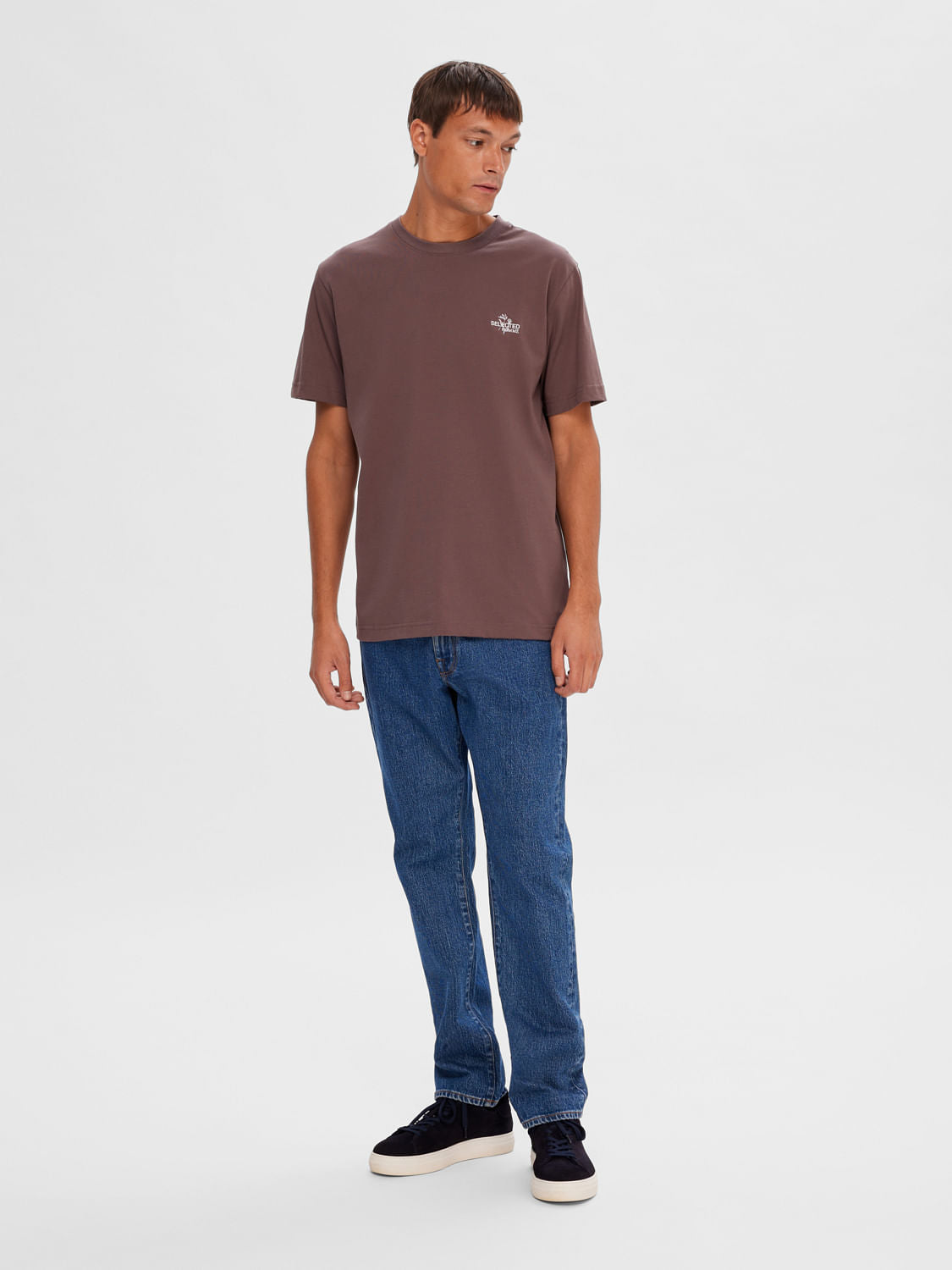 Brown Organic Cotton T-shirt