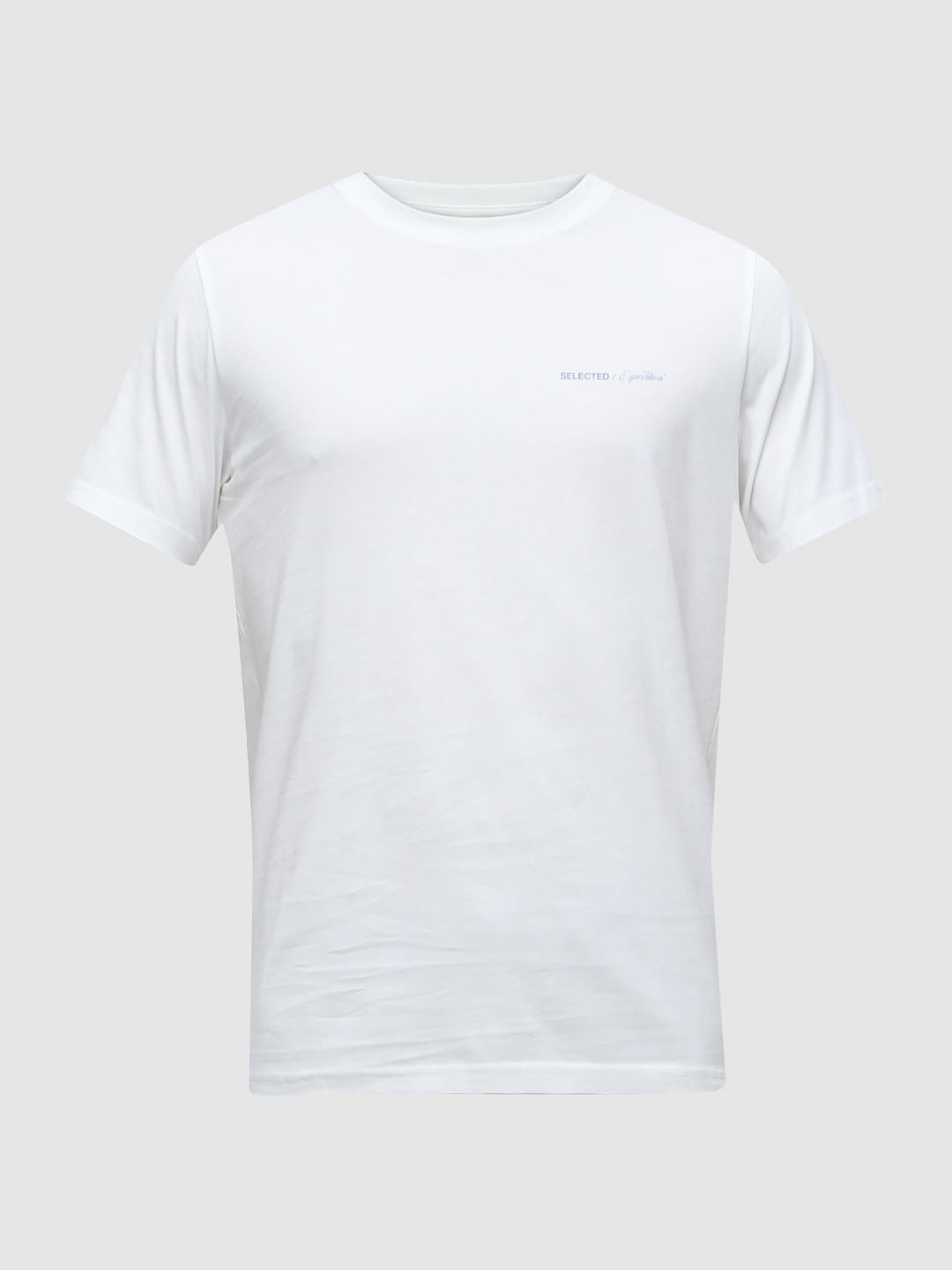 White Graphic Print T-shirt