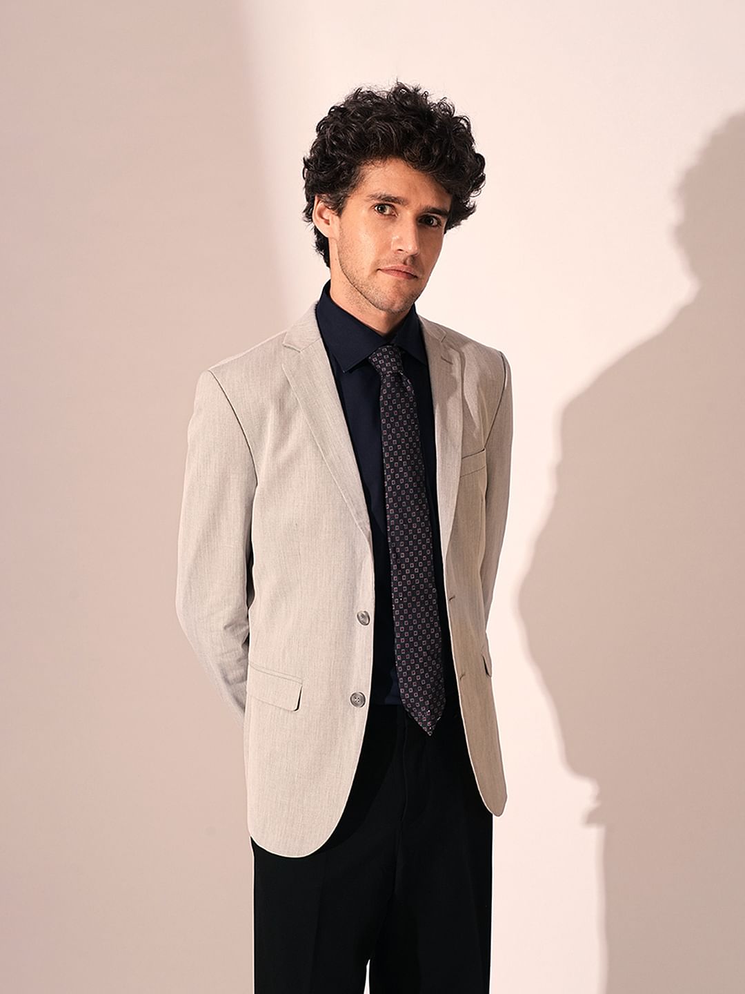 Dark Blue Recycled Cotton Formal Shirt