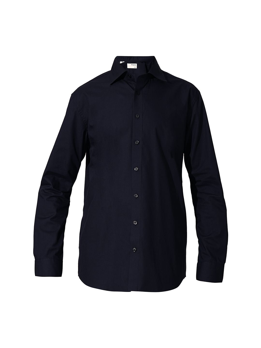 Dark Blue Recycled Cotton Formal Shirt