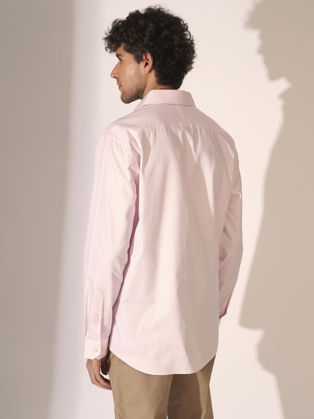 Light Pink Slim Fit Formal Shirt