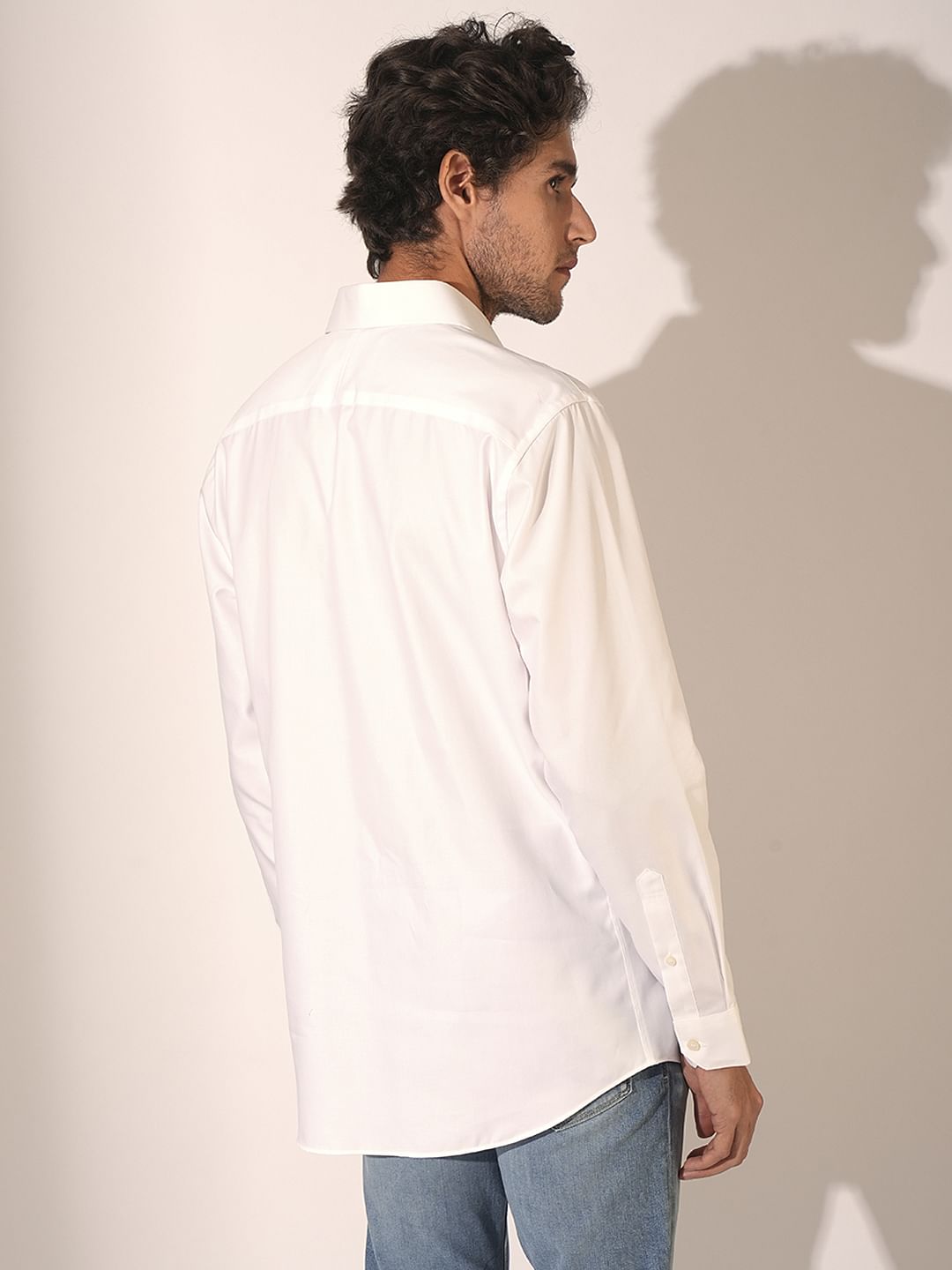 White Formal Slim Fit Dress Shirt