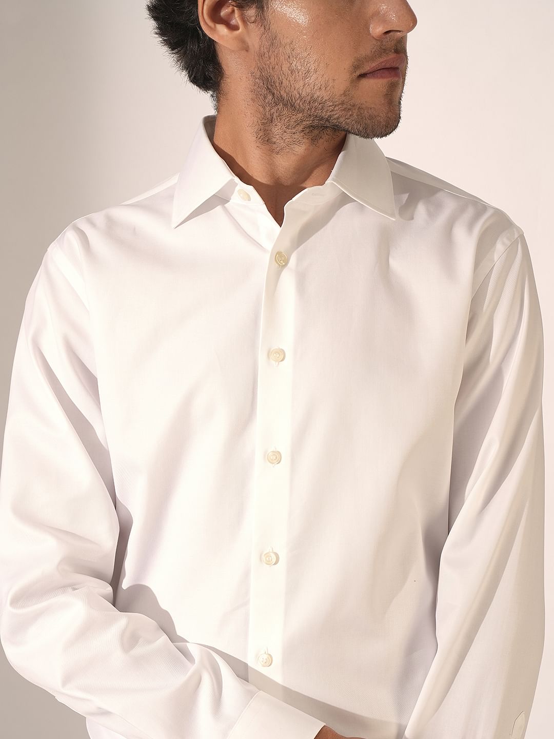 White Formal Slim Fit Dress Shirt