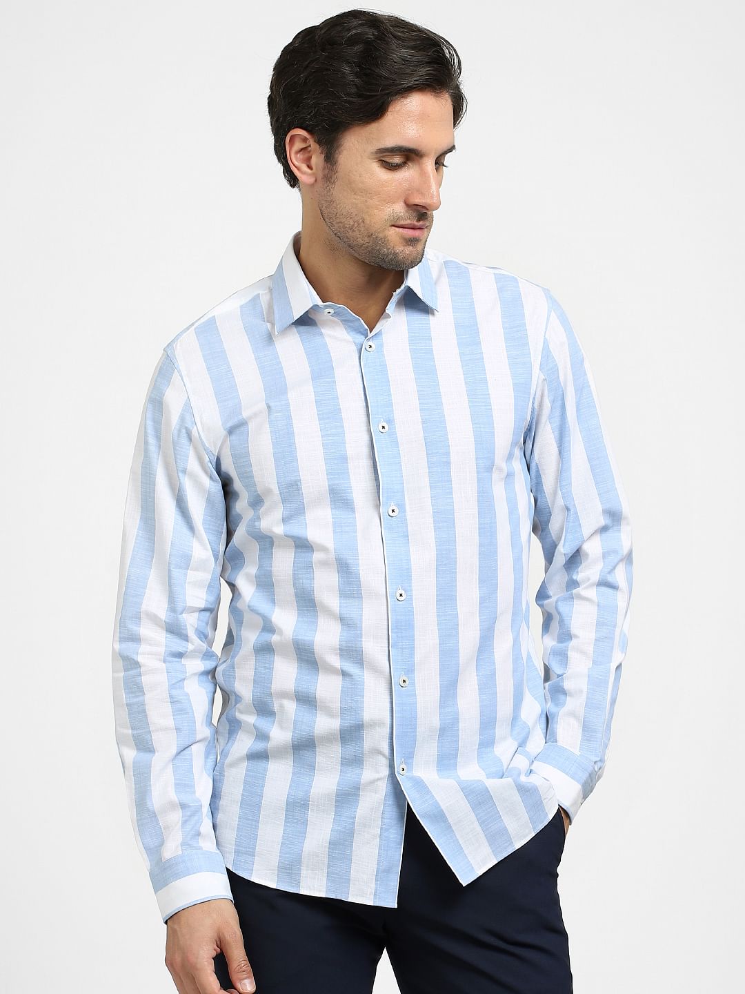 White Striped Organic Cotton Shirt