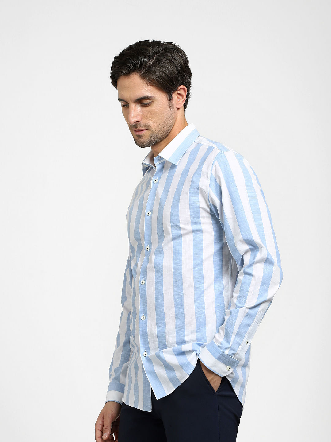 White Striped Organic Cotton Shirt